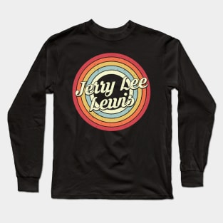 Jerry Lee Proud Name Retro Rainbow Tribute Long Sleeve T-Shirt